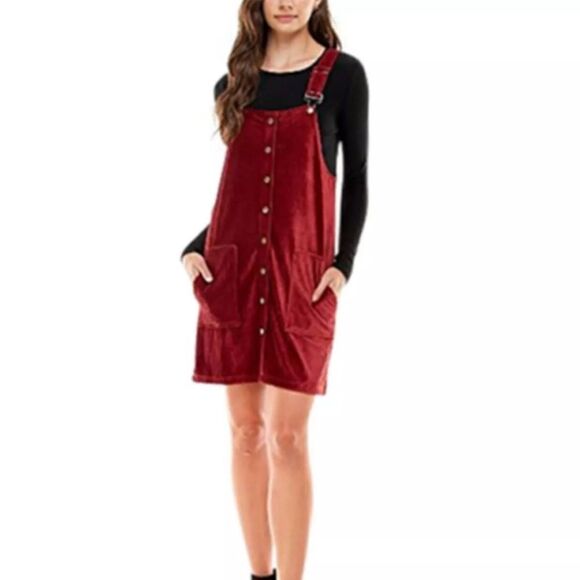 Planet Gold Juniors' Corduroy Overalls EUC - Picture 1 of 4
